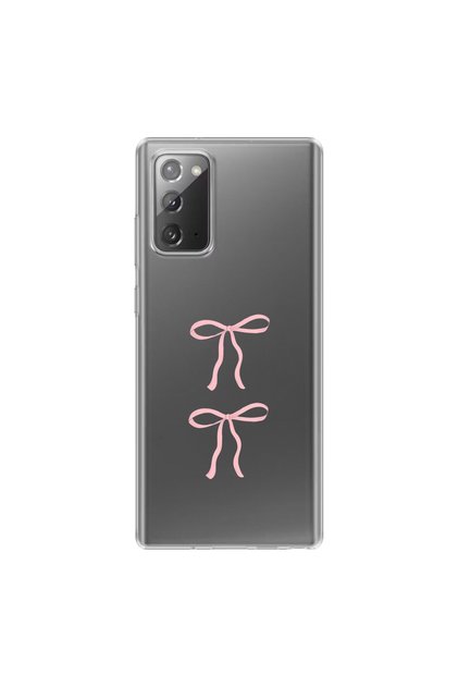 Samsung Galaxy Note 20 Compatible Ribbon 1 Design Transparent Case