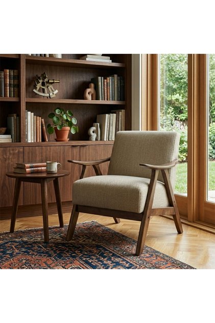 Chanel Chair and Swedish Wood - Beige - Arvera - 75X85X80 cm