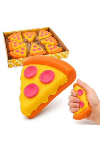 Антистрес играчка пица Squishy 9x7см, бавно възстановяваща формата си, модел резен пица