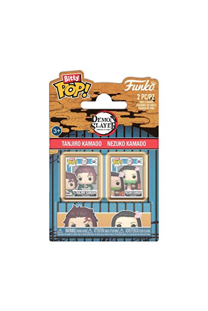 Bitty Pop Pachet de 2 Demon Slayer Tanjiro Kamado & Nezuko Kamado 2cm