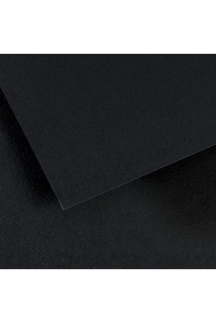 Mi-Teintes Textured Background Cardboard 160 Gr 50X65 cm Pack of 10 Black 425