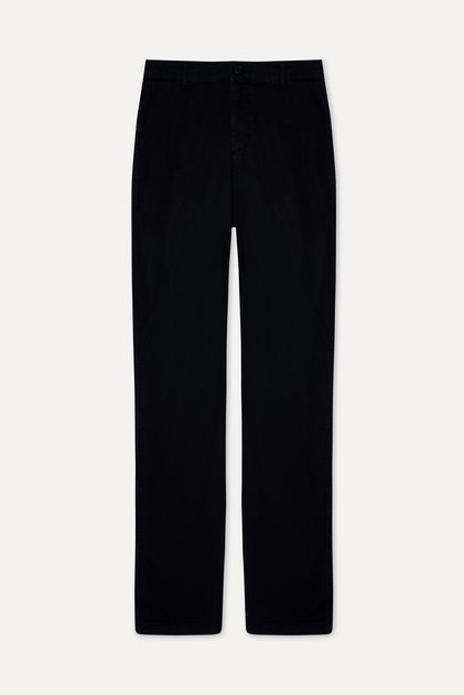 Men's Black Straight Fit Chino Pants