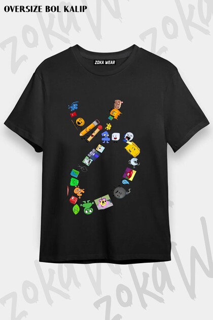 ZOKAWEAR Unisex Oversize Kalıp BFDI Poster Tasarım Baskılı Tshirt