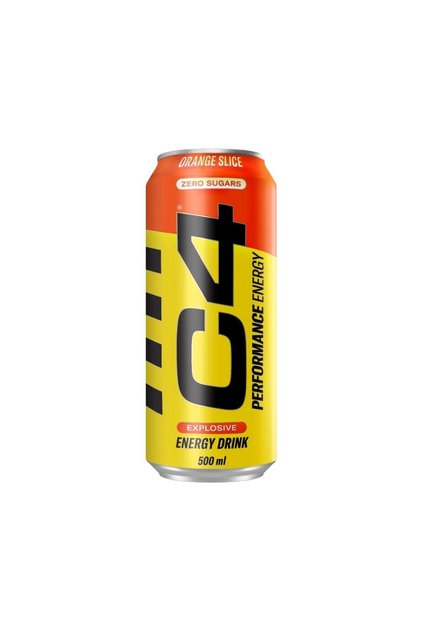 C4 Energy Carbonated – 500ml - Orange Slice