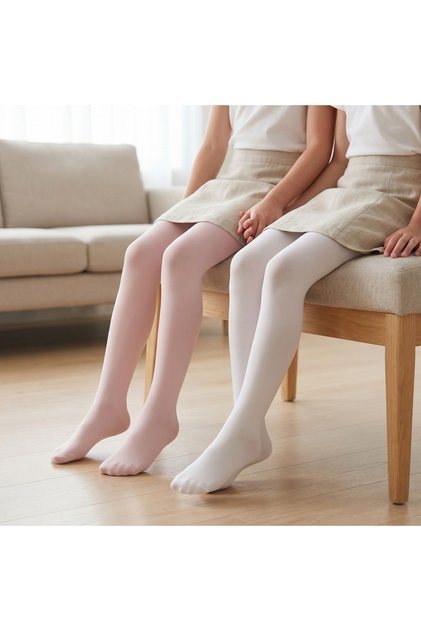 Pack of 2 Tights with Texture