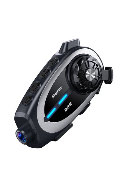 Sistem de Comunicare Intercom + Cameră pentru Motocicletă, Bluetooth Q29 – Cameră HD 1080P Integrată, Microfon și Căști, Comunicare 500m, Înregistrare Călătorii, Rezistentă la Ploaie