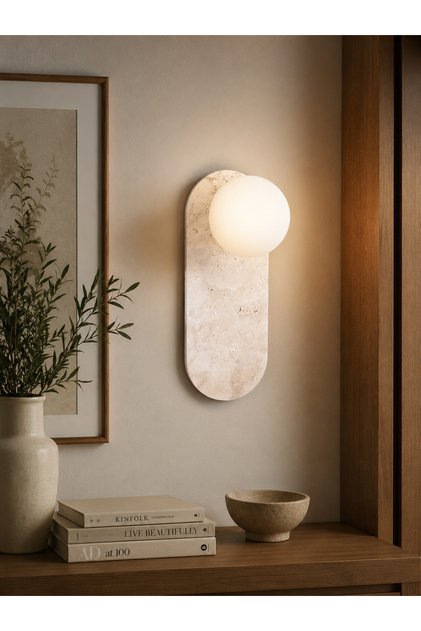 Travertine Sconce