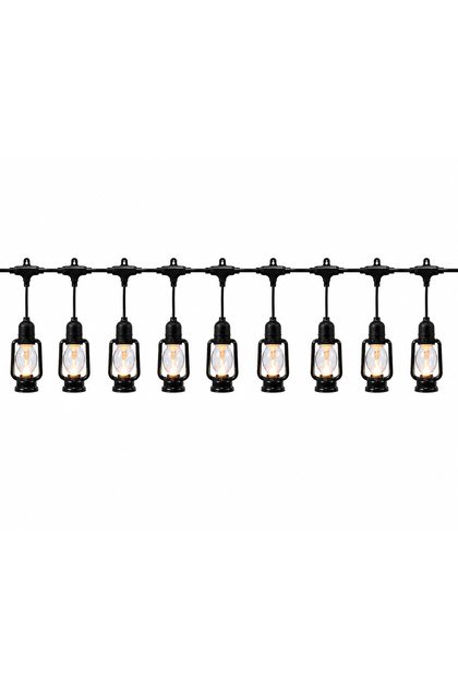 Outdoor LED Lantern String Lights with Plug – Waterproof Decorative Hanging Light Set for Garden, Patio, Balcony, Wedding, Party & Cafe Decoration
