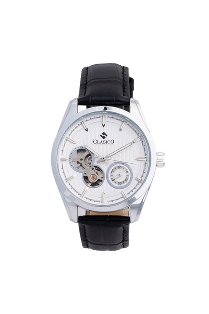 Elite Men's Open Heart Skeleton Leather Strap Watch – Premium Quartz Movement | Genuine Leather Band | Luxury Business Wrist Watch for Men