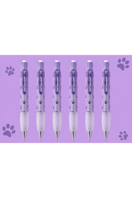 Versatil Kalem Deep 0.7 mm Lavender Dog Paw 6-Pack