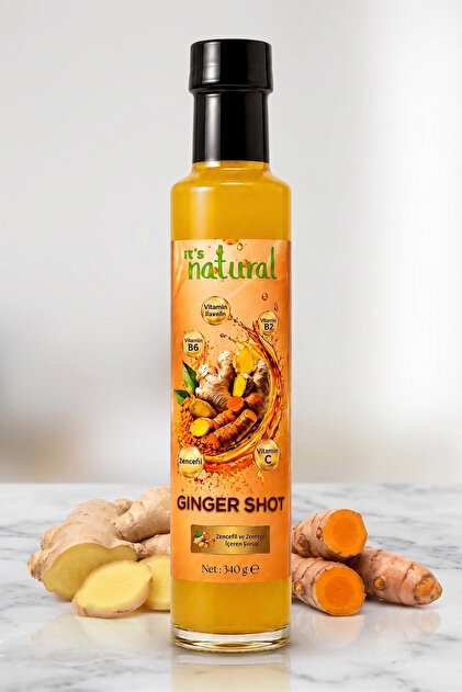 it's Natural Ginger Shot Zencefil & Zerdeçal Şurubu - 340 G