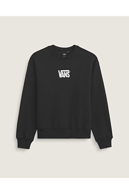 Hanorac Stretch Logo Crew pentru bărbați, negru/alb