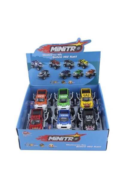 Metal Çekbırak Sesli Işıklı Off Road Canavar