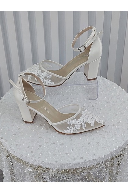 Women's Laced 7 cm Bridal Shoes