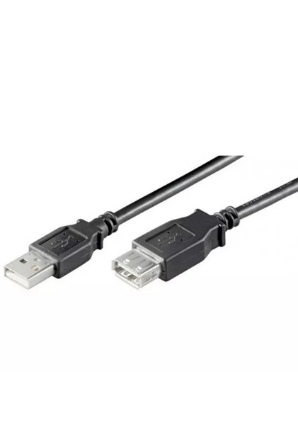 USB удължителен кабел 0.6м USB-A към USB-A, меден, Goobay