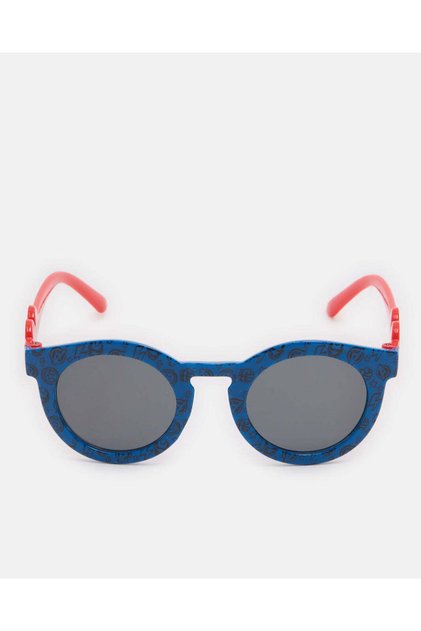 Boys Blue And Red Marvel Print Sunglasses
