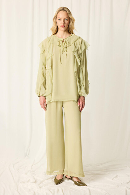 Chiffon Tunic Pants Set