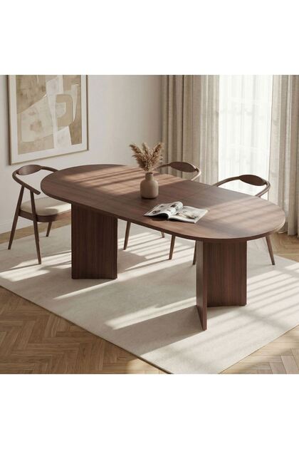 Rani Home Açılır Yemek Masası Milano Ceviz 160 - 200 Cm GA-5344