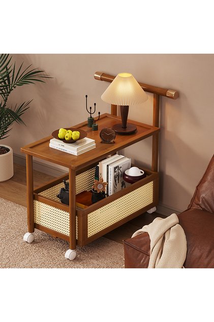 Side Table Living Room Movable Brown 71*40*70cm