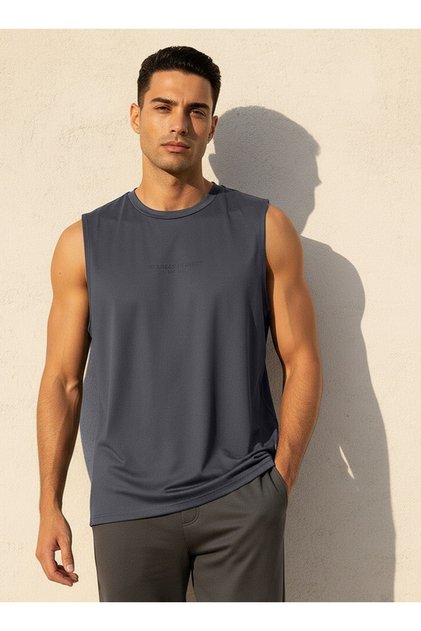 Crew Neck Sleeveless T-shirt