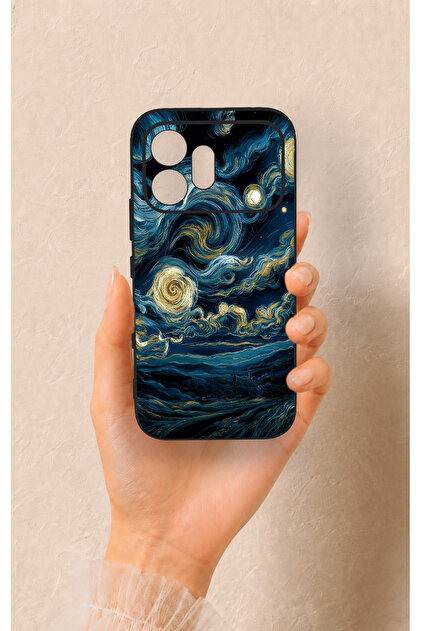 Honor 600 Compatible Starry Night Pattern Silicone Case