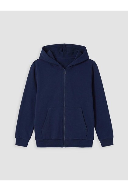 Hooded Boy's Zippered Sweatshirt (W6)