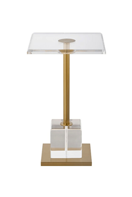 Gayna Brushed Brass End Table