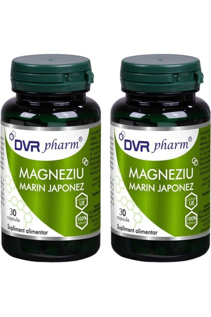 Pachet Magneziu marin japonez (din surse organice), cu absorbtie ridicata, 100% , 2x30cps