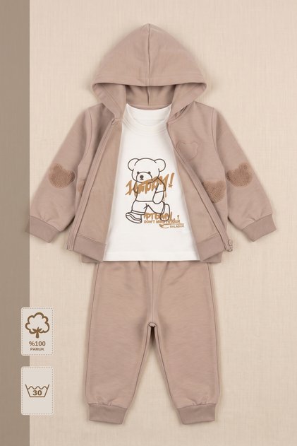 - Hooded 3-Piece Tracksuit Set