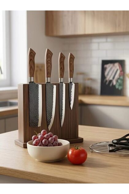 6-Piece Kitchen Knife Set with Scissors & Peeler, Ultra-Sharp Chef Knives for Meat & Vegetable Prep, Ergonomic Handle Cooking Cutlery for Home Kitchens, Chefs & Daily Cooks