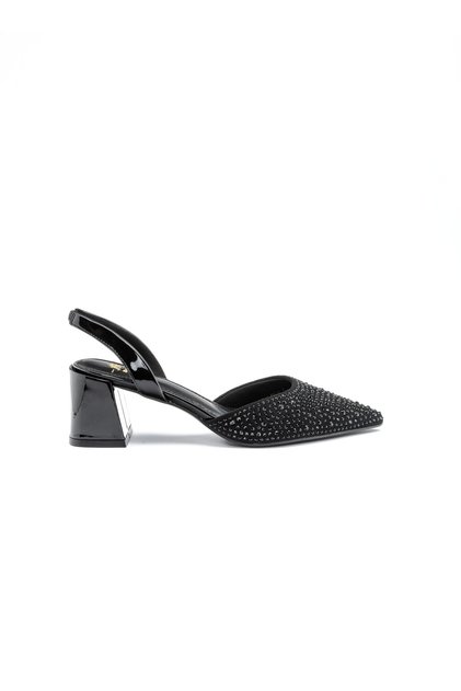 Pointed Slingback Block‑Heel Shoes