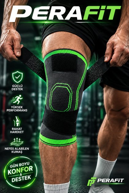 Premium Patella Destekli Çapraz Bandajlı Dizlik | Menisküs ve Diz Bağlarını Destekleyen Sporcu Dizliği | Koşu, Fitness, Yürüyüş ve Günlük Kullanım İçin Ayarlanabilir Ortopedik Diz Koruyucu 1 adet