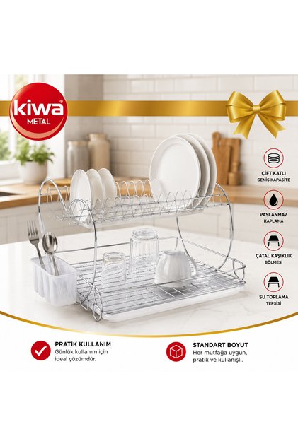 Lüks Derin Çift Katlı Bulaşıklık
