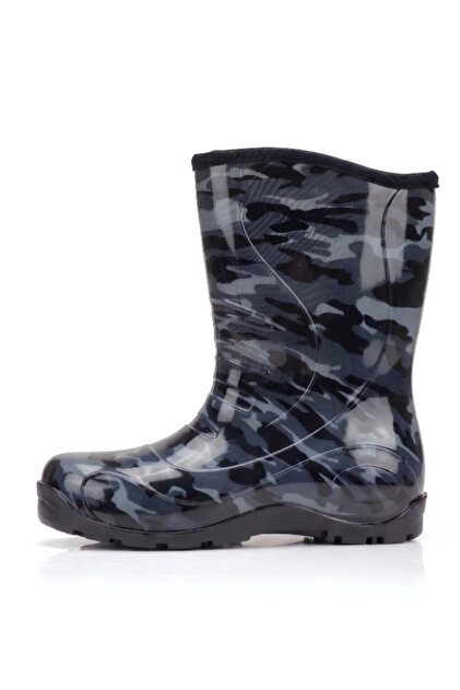 Thermal Lined Waterproof Boys' Rain Boots with Soles