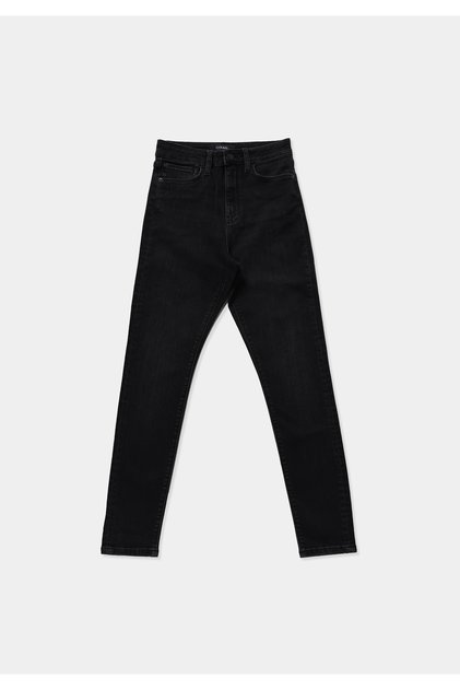 High Rise Super Skinny Fit Women's Black Denim Jean Pants