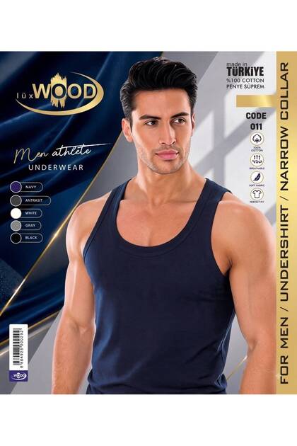 Men's Athlete Undershirt 100% Cotton Supreme Fabric, Comfortable Fit, Soft Texture – Code: 0011