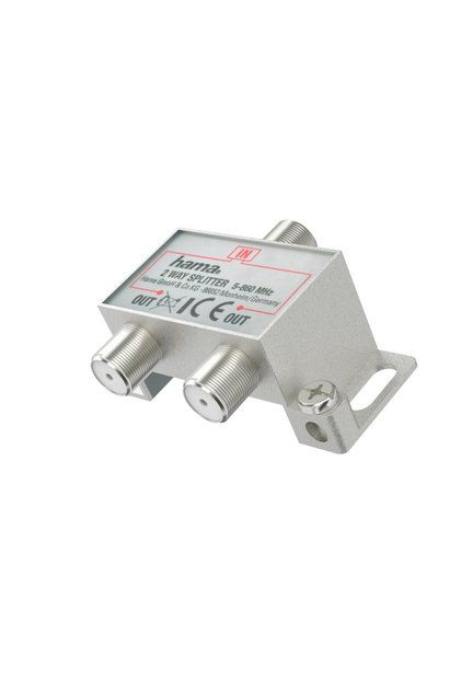 Splitter cablu coaxial Hama 305095, 2 iesiri, complet ecranat