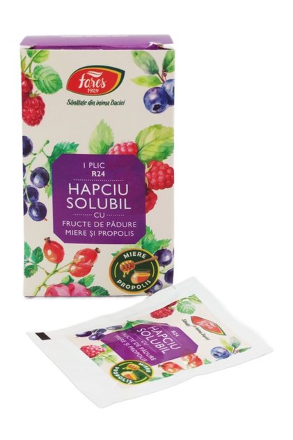 Hapciu [raceala gripa] solubil fructe padure miere propolis 1plic x 5g