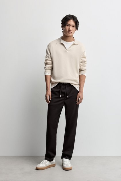 Slim fit tailored jogger pantolon