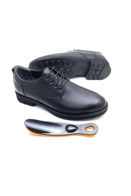 Leather Orthopedic Black Winter Men's Shoes