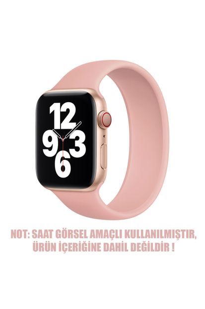 Microsonic Apple Watch Series 5 40mm Kordon, (small Size, 135mm) New Solo Loop Rose Gold - 2