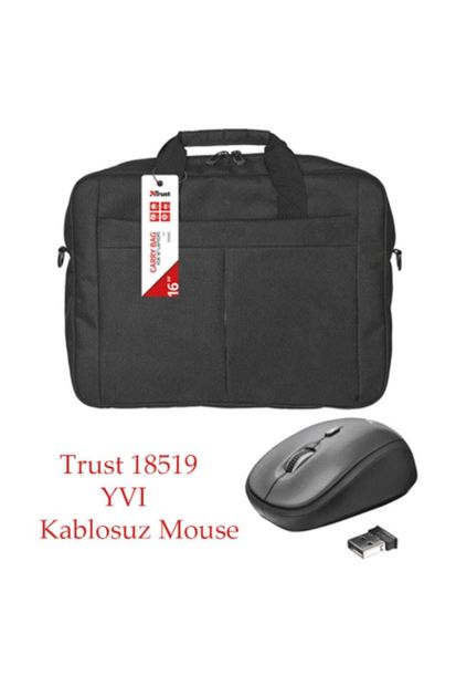 Trust 51712 Notebook Çantası 15-16'' + Kablosuz Mouse Hediyeli! - 1