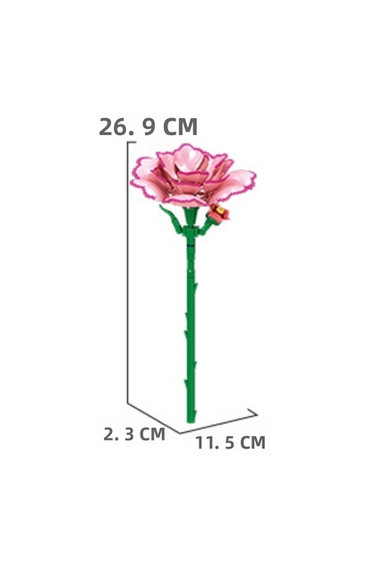 Carnation Flower Building Blocks 48 Pieces