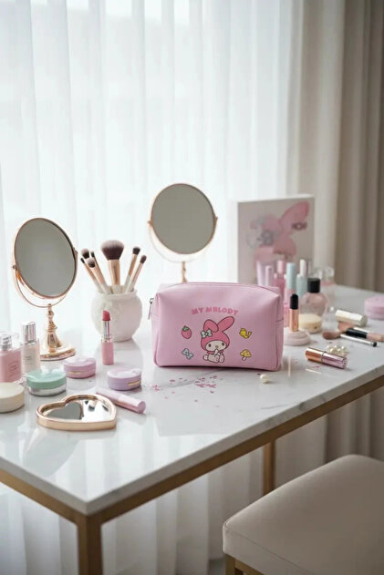 【美品】BT93％ mini 第5世代 フィルム＋ケース＋ペンシルセット Miniso Sanrio Lisanslı My Melody Büyük Kapasiteli Kare Kozmetik