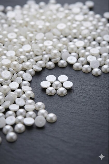 10mm Half Pearl Cream 25gr (100 - 105 Pieces)