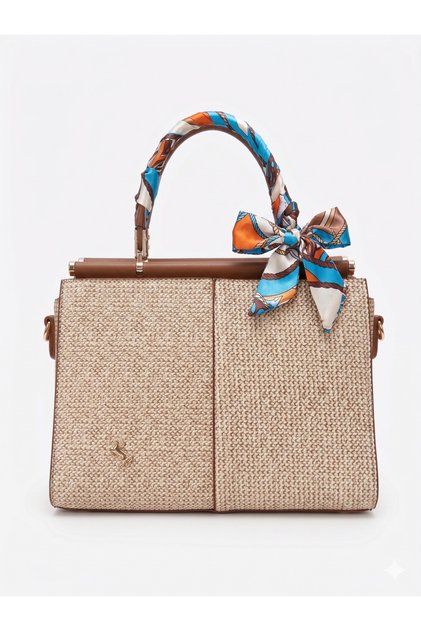 Special Design Textured Leather Look Classic Women's Shoulder Bag (Width 21 Length 28 Depth 14 cm)