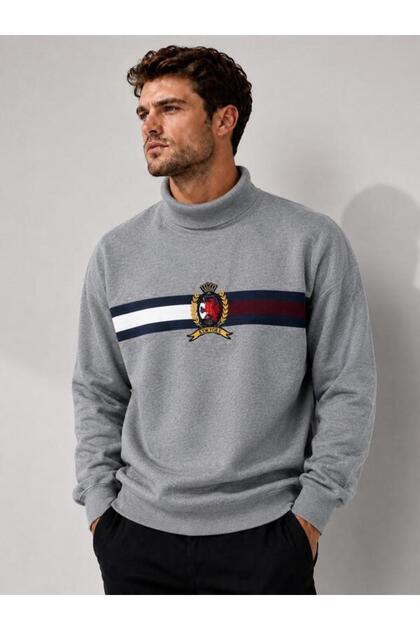 OVERSIZE TURTLENKLE EMBROIDERED UNISEX SWEATSHIRT
