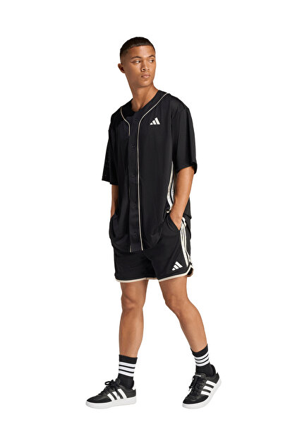 adidas JZ6858-E M Sta Seas Sho Erkek Basketbol Şortu Siyah
