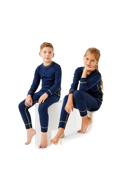 Ribana Unisex Çocuk Termal İçlik Set Lacivert