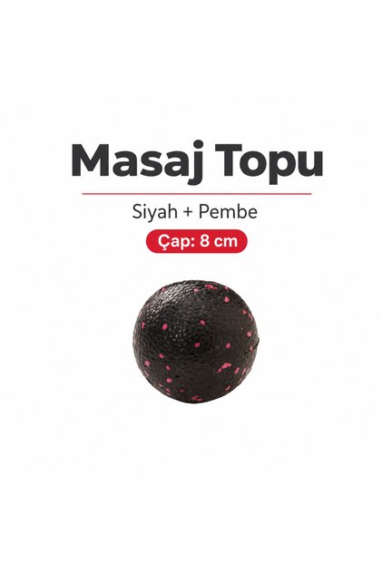 Lacrosse El Ayak Uyarıcı Masaj Topu Siyah Pembe